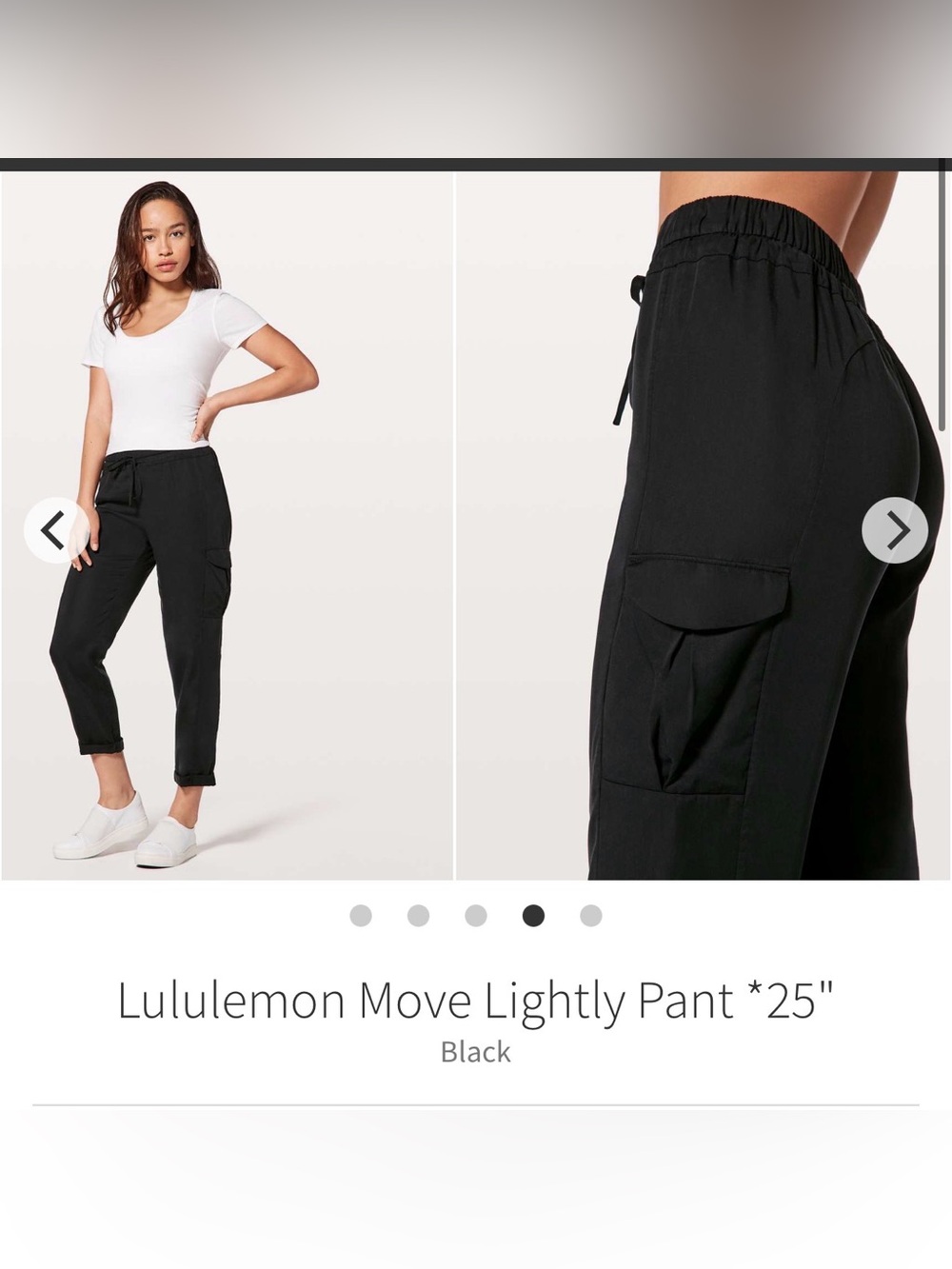 Lululemon cargo pocket pants size 8